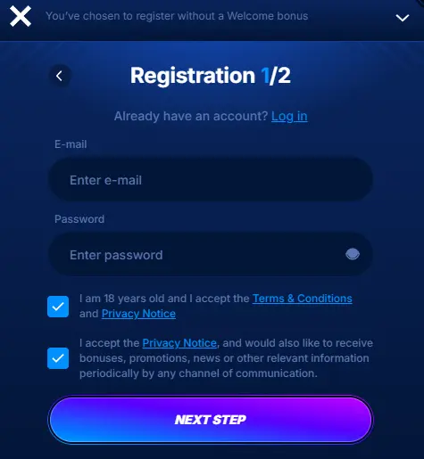 Boomerang Bet registrations